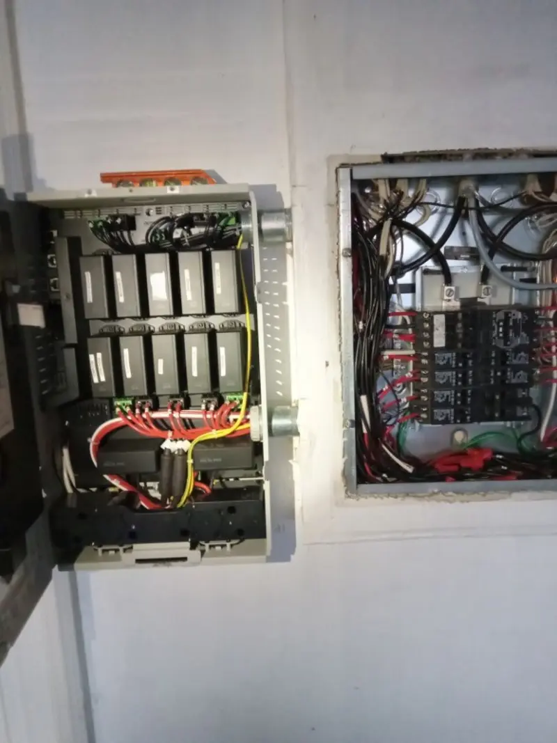 Electrical panel upgrade completed for Security Camera Wiring in Bradford